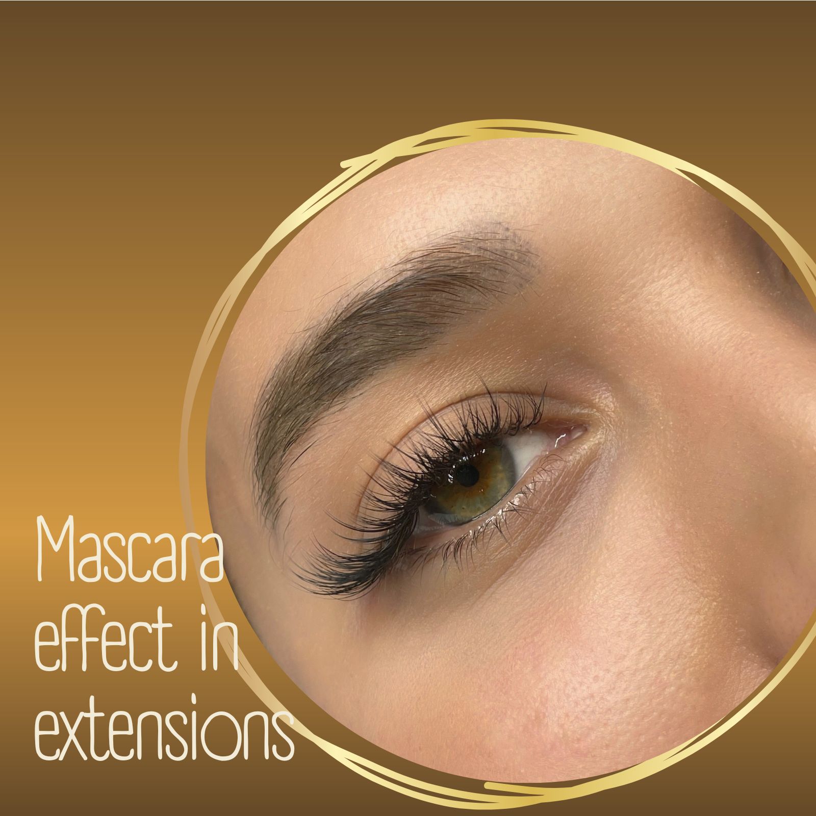 Mascara effect in extensions